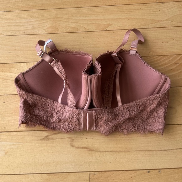 NWT Aerie Real Power Balconette Lightly Lined Eyelash Lace Bra in Meadow Bound - Picture 5 of 11